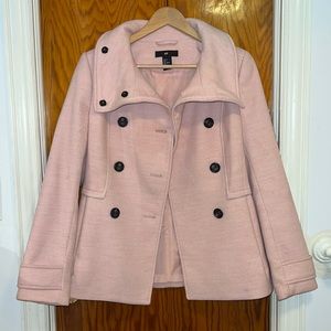 H&M Pink pea coat